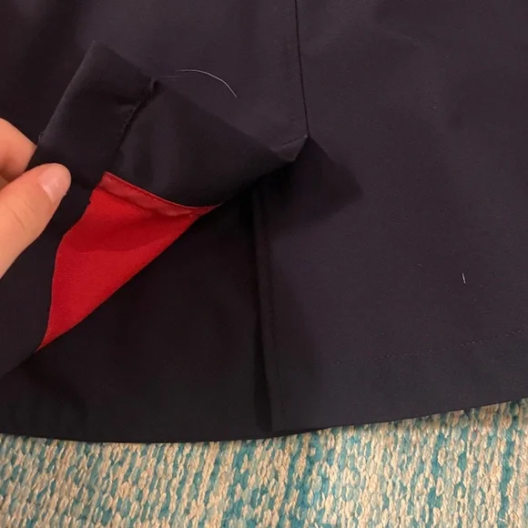 Horseware girls competition jacket navy and red - Picture 7 of 9